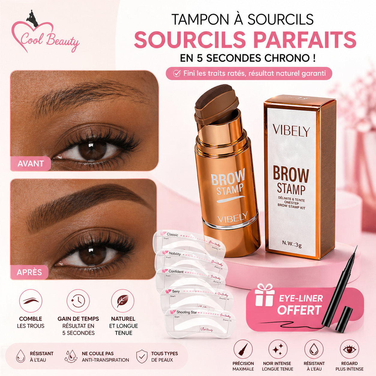 Tampon à sourcils : Sourcils Parfaits