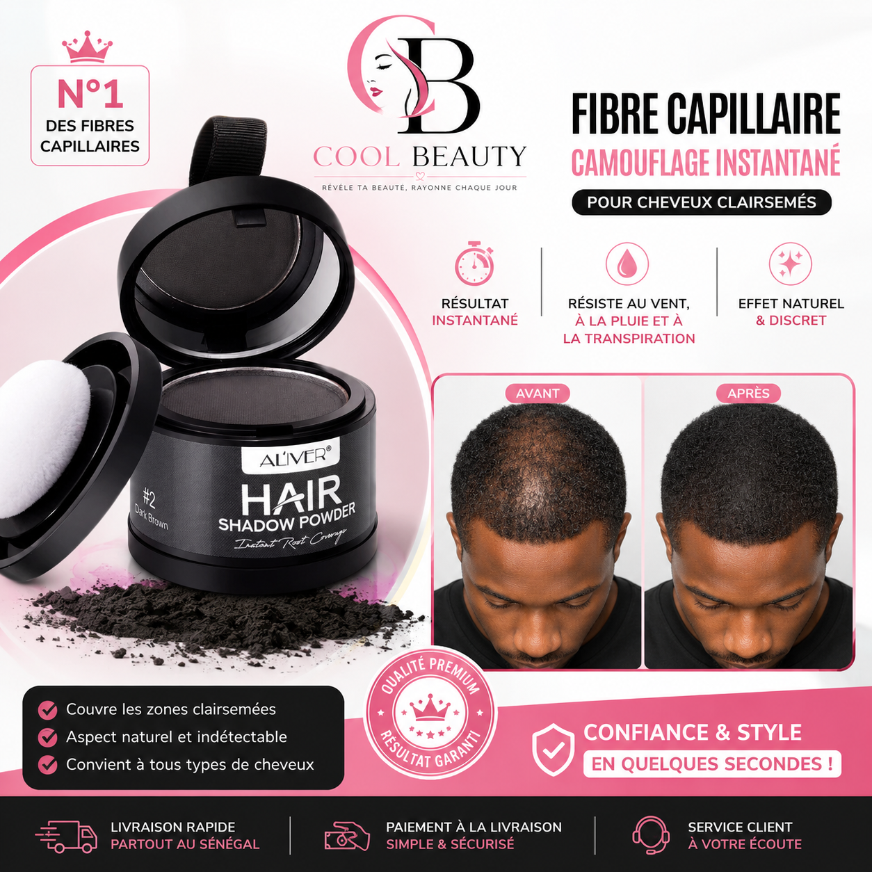 FIBRE CAPILLAIRE | Camouflage instantané