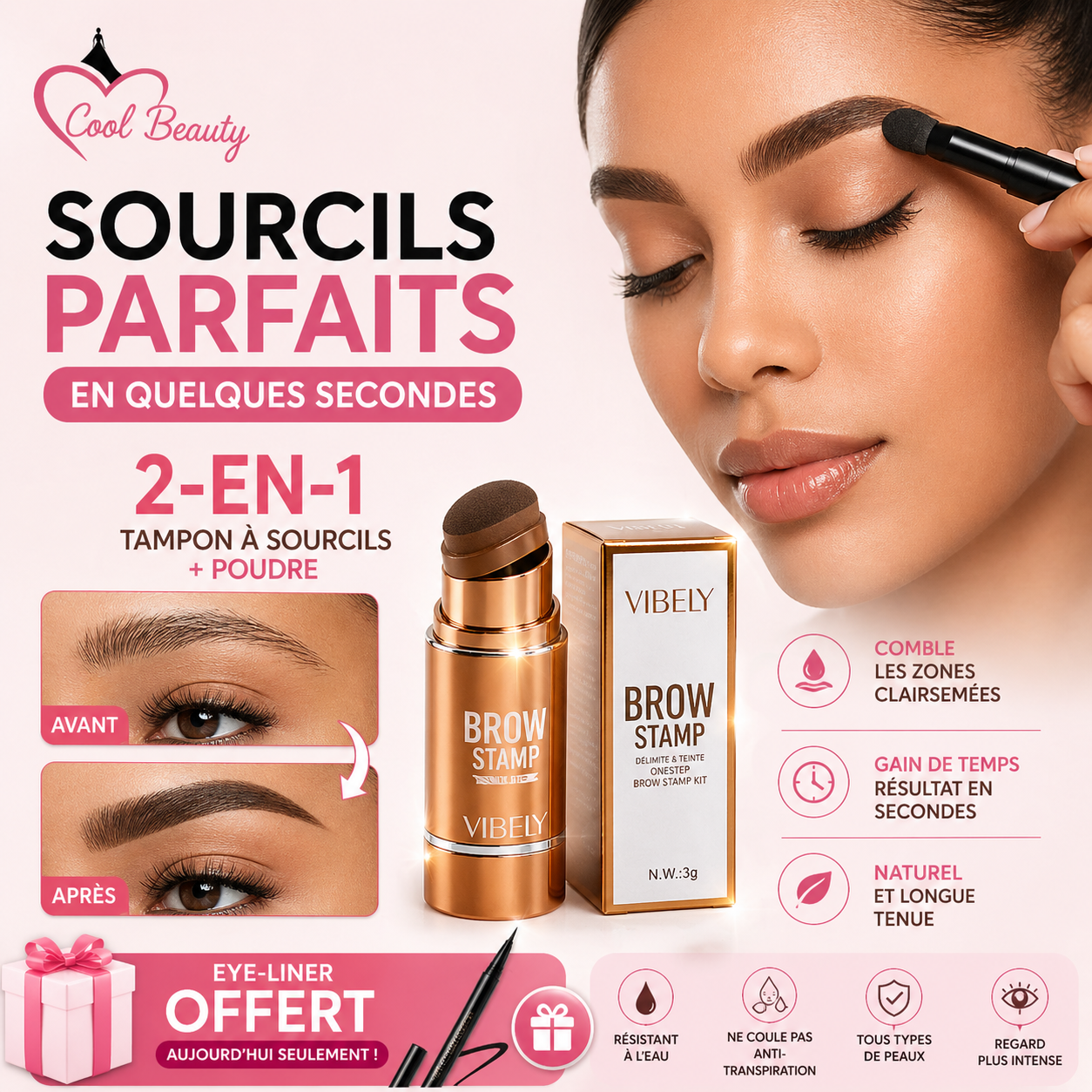 Tampon à sourcils : Sourcils Parfaits