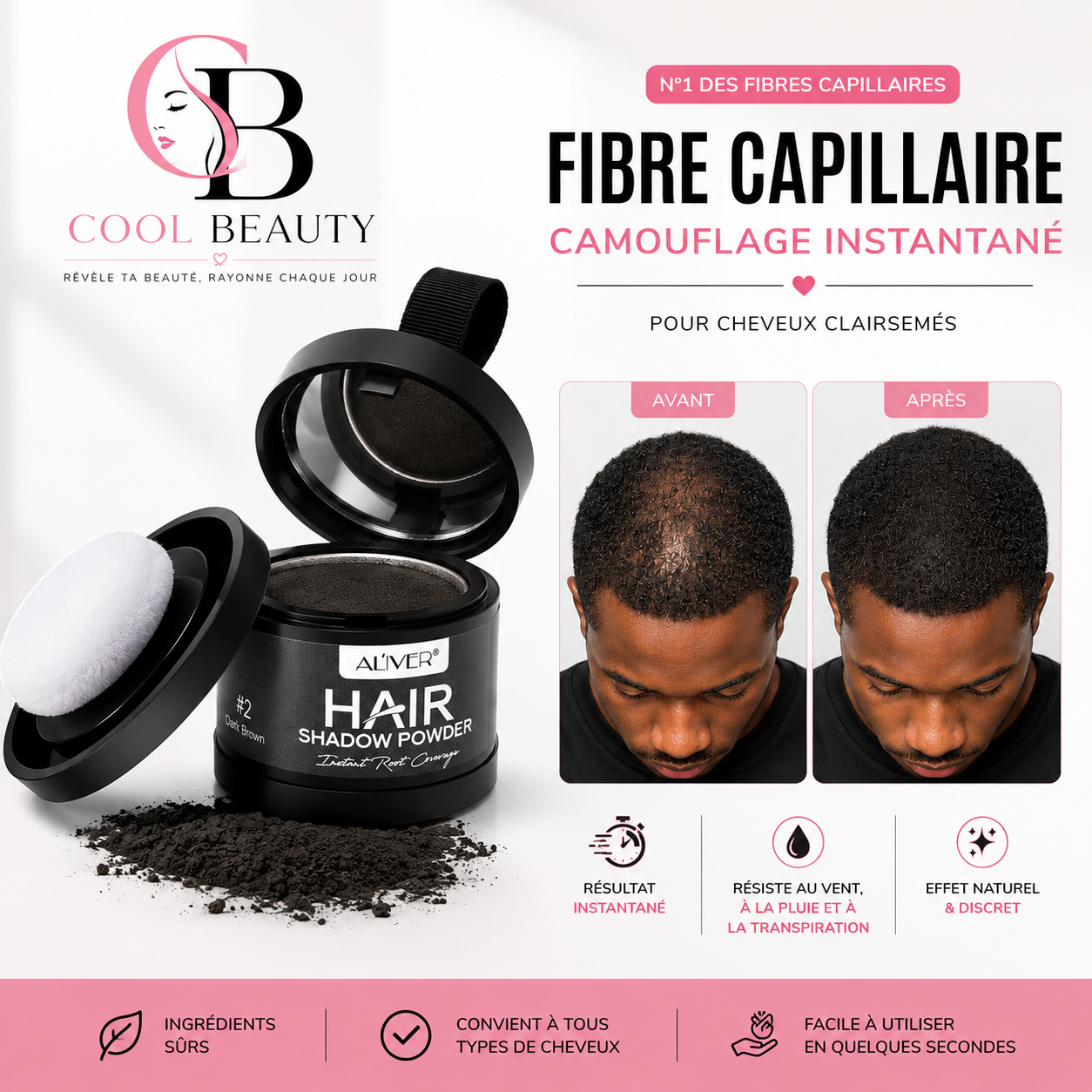 FIBRE CAPILLAIRE | Camouflage instantané